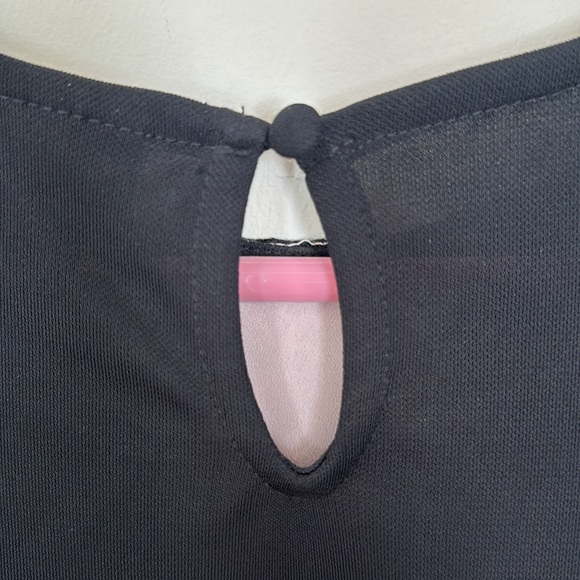 Worthington 2 Piece Short Sleeve Blouse M Light Pink & Lace Pleated Skirt Pink 8 - Picture 7 of 13